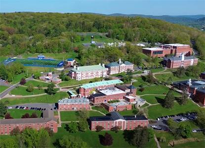 Hartwick College campus on Oyaron Hill, Oneonta, NY